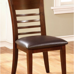 Contemporary Ladder Back Chair with Padded Seat