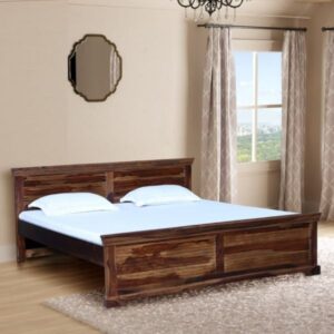 Classic Sheesham Wood Bed – Gracefully Minimal, Eternally Durable